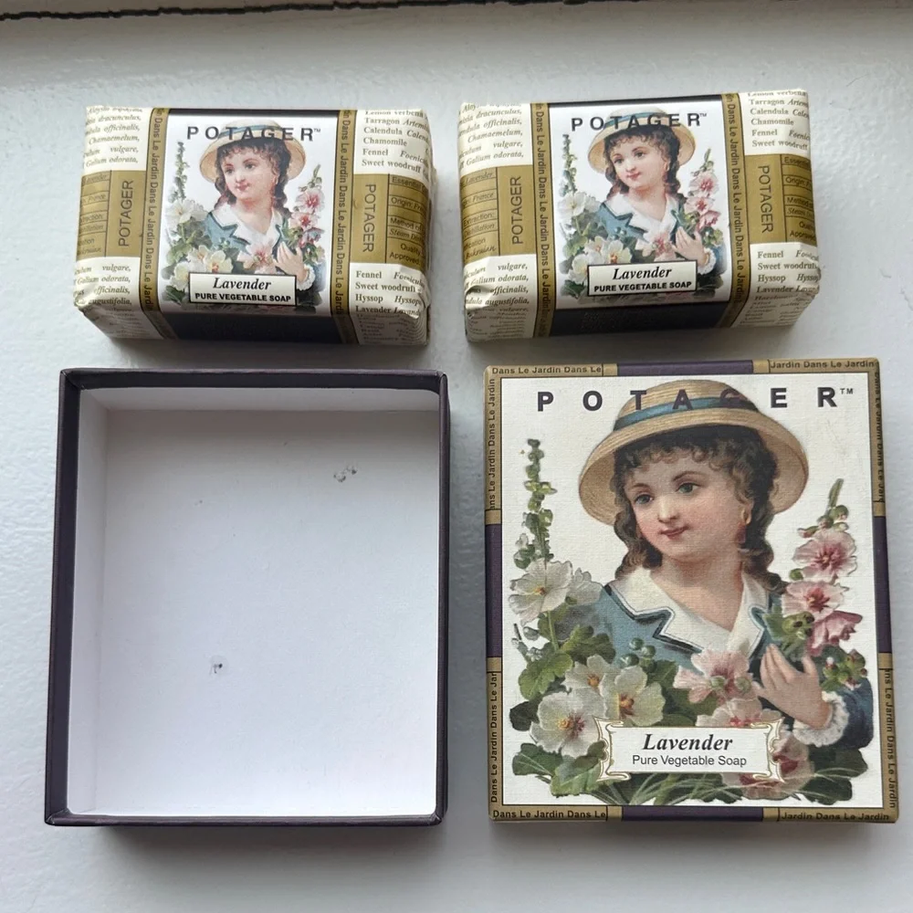 2 Lavender Pure Vegetable Soaps